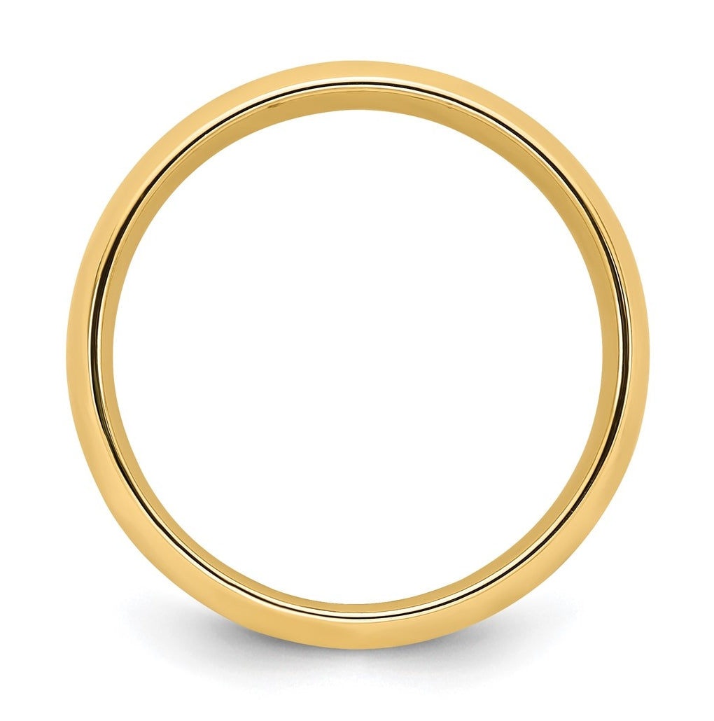 10k Yellow Or White Gold Standard Weight Comfort Fit Wedding Band