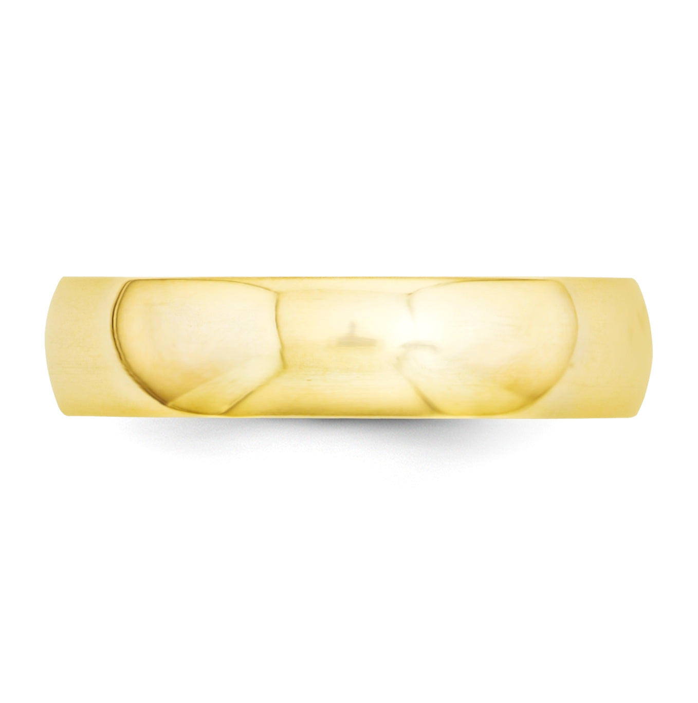 14k Yellow Gold 5mm Standard Weight Comfort Fit Wedding Band Size 5