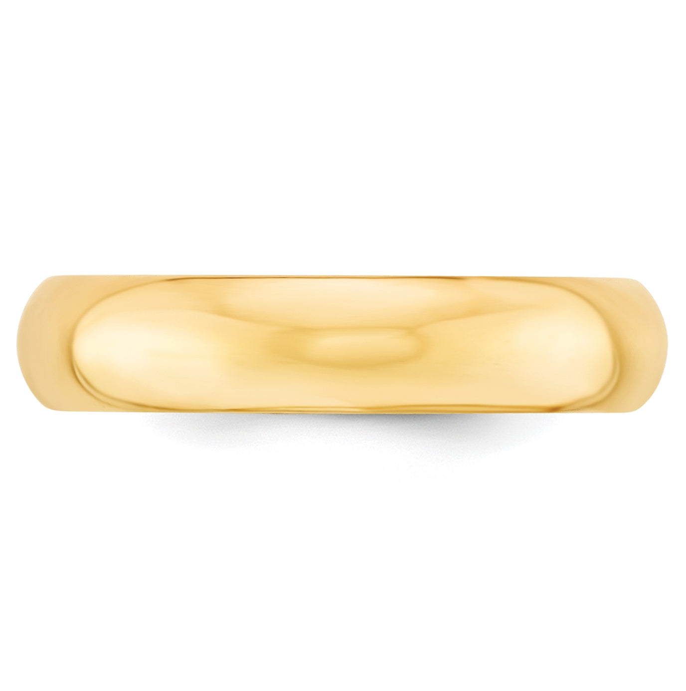 14k Yellow Gold 5mm Standard Weight Comfort Fit Wedding Band Size 5