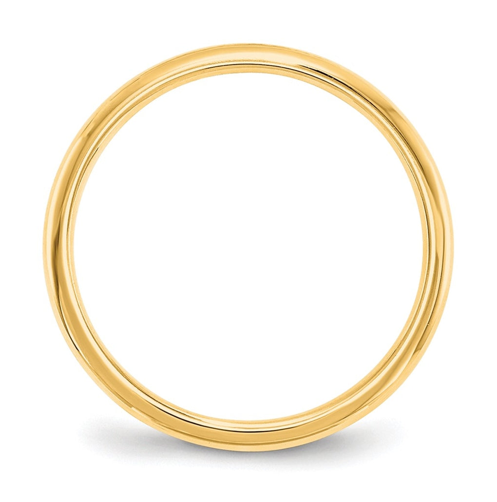 14k Yellow Or White Gold Or Platinum Lightweight Comfort Fit Wedding Band