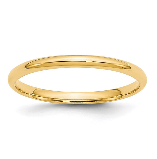 14k Yellow Or White Gold Or Platinum Lightweight Comfort Fit Wedding Band