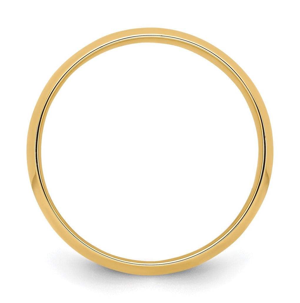 14k Yellow Or White Gold Or Platinum Lightweight Comfort Fit Wedding Band