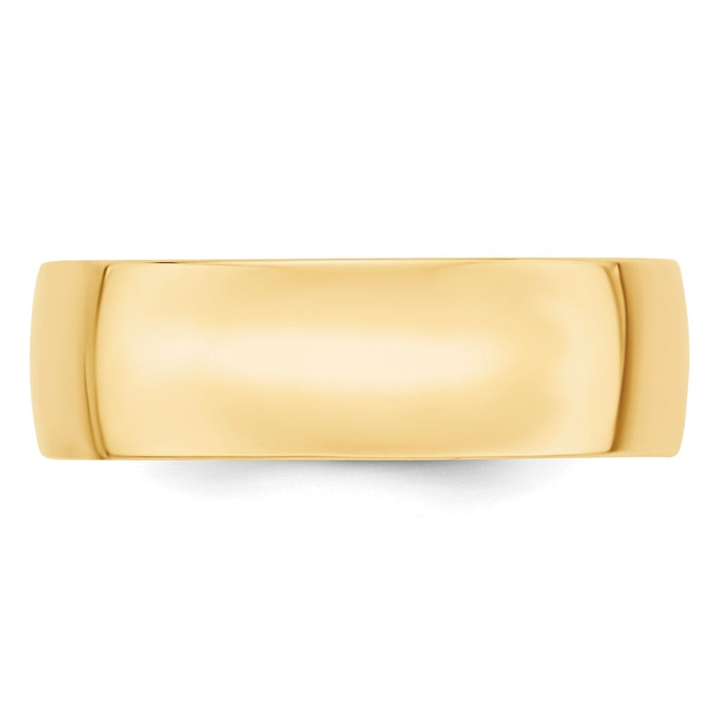 14k Yellow Or White Gold Or Platinum Lightweight Comfort Fit Wedding Band