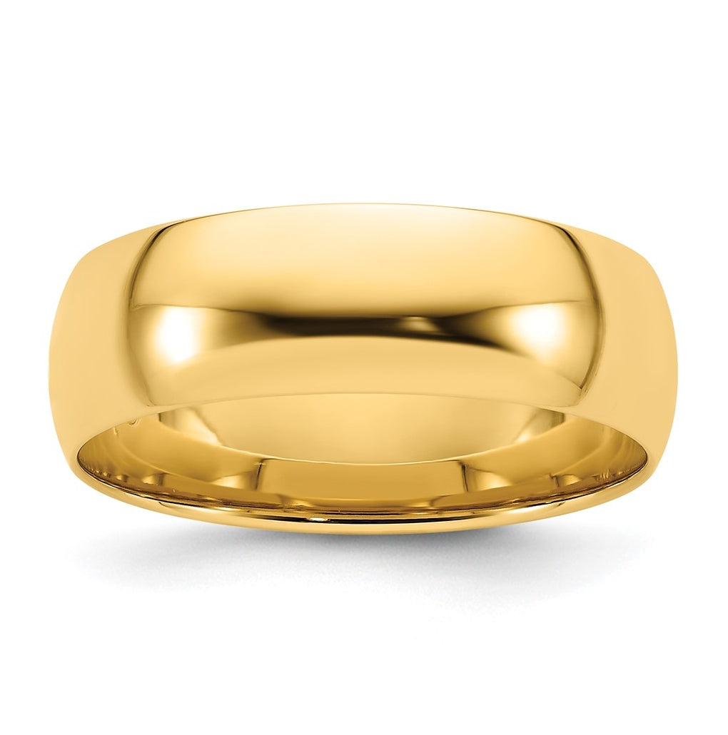 14k Yellow Or White Gold Or Platinum Lightweight Comfort Fit Wedding Band