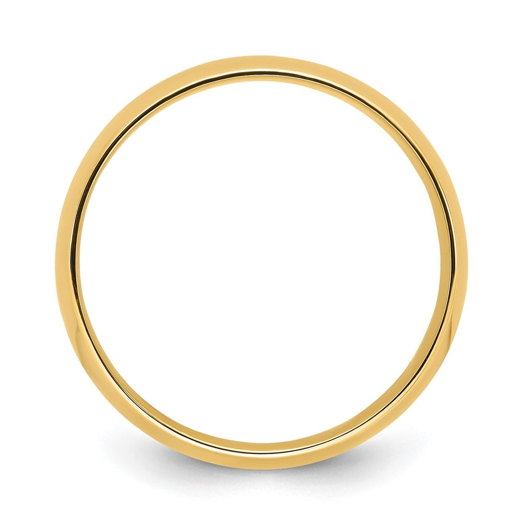 14k Yellow Or White Gold Or Platinum Lightweight Comfort Fit Wedding Band