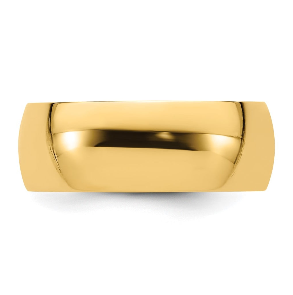14k Yellow Or White Gold Or Platinum Lightweight Comfort Fit Wedding Band