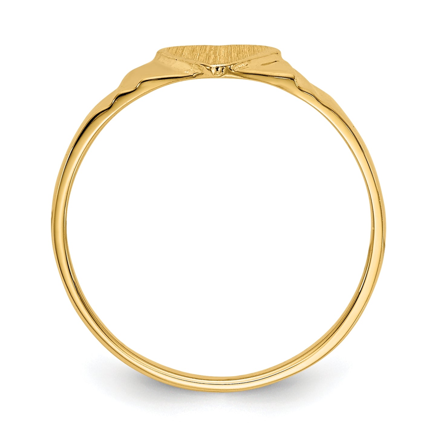 14K Yellow Gold Children's Signet Ring