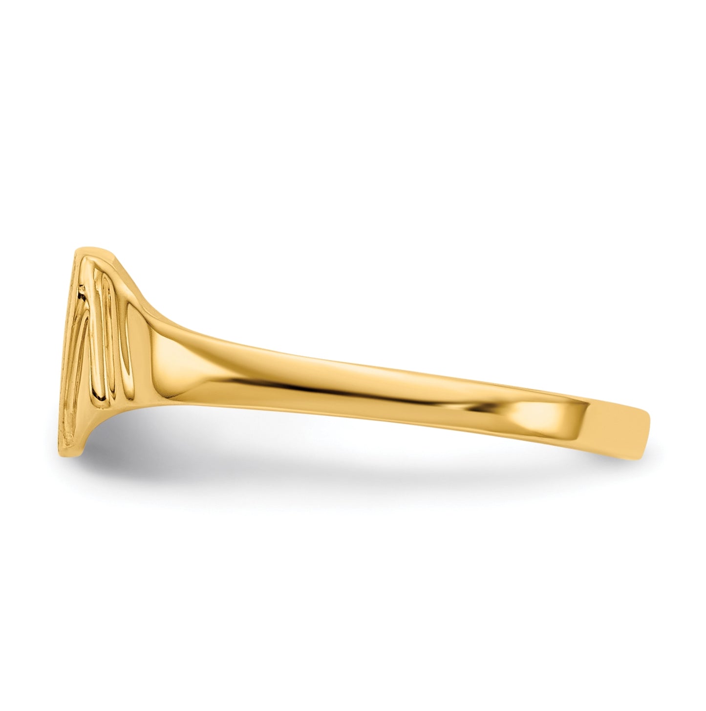 14K Yellow Gold Children's Signet Ring