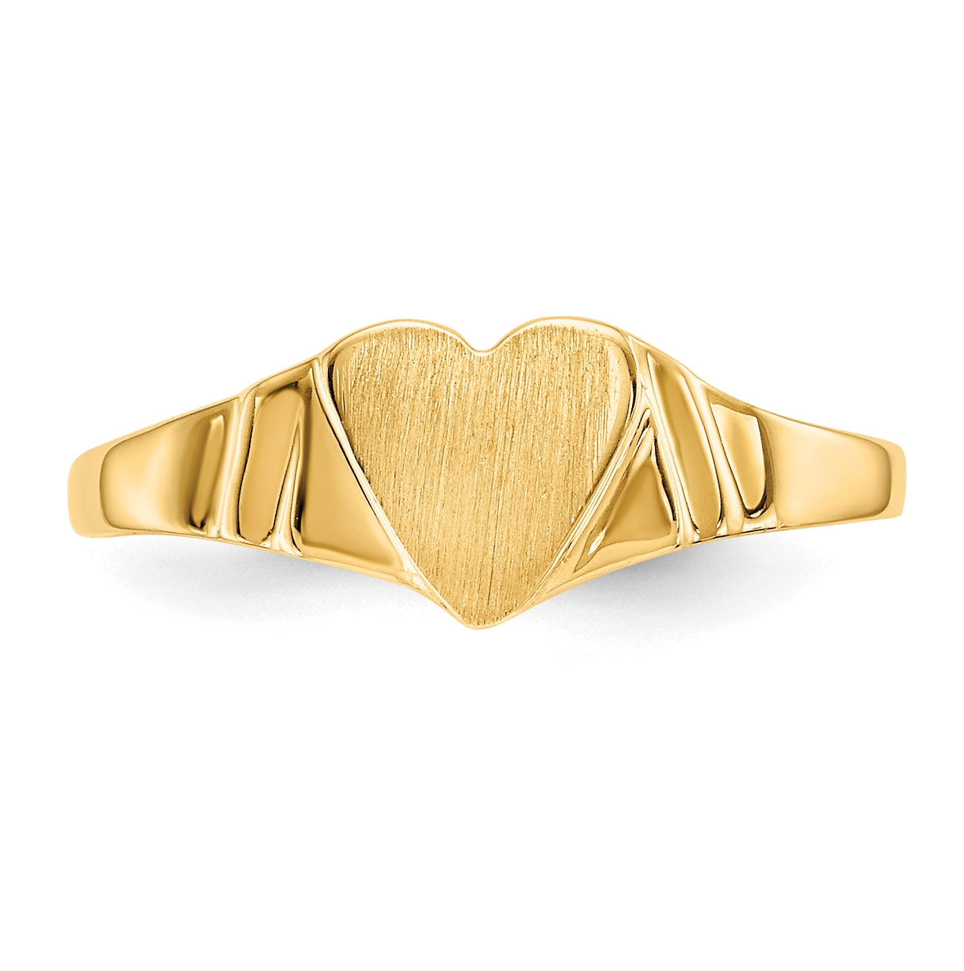 14K Yellow Gold Children's Signet Ring