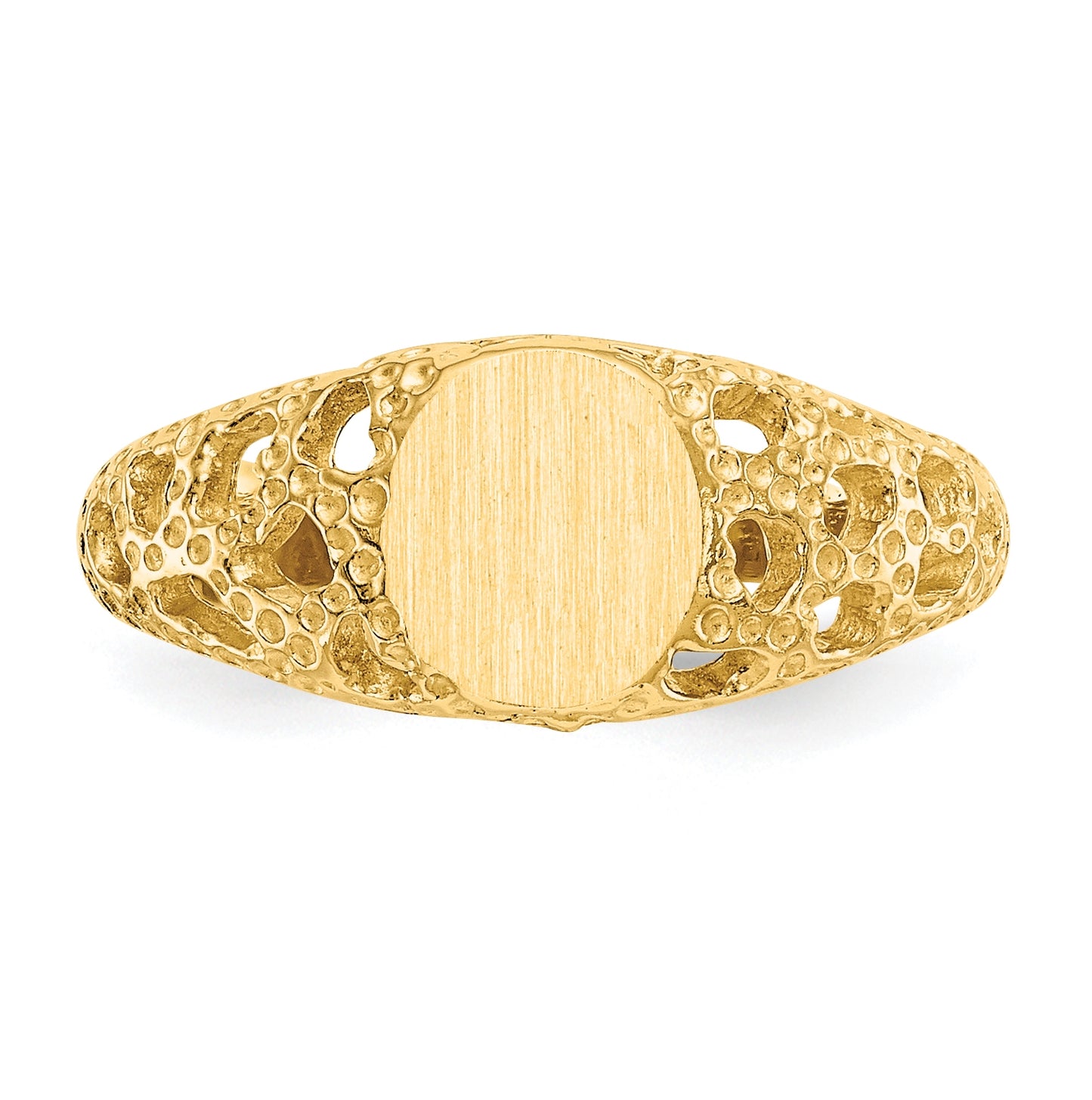 14K Yellow Gold Signet Rings