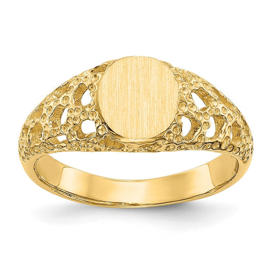 14K Yellow Gold Signet Rings