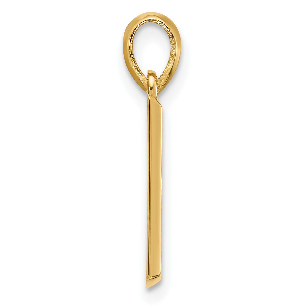 14K Yellow Gold Fancy Letter B