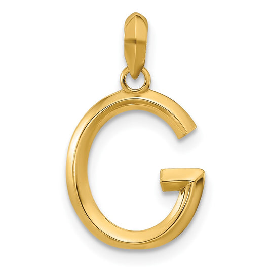 14K Yellow Gold Fancy Letter G