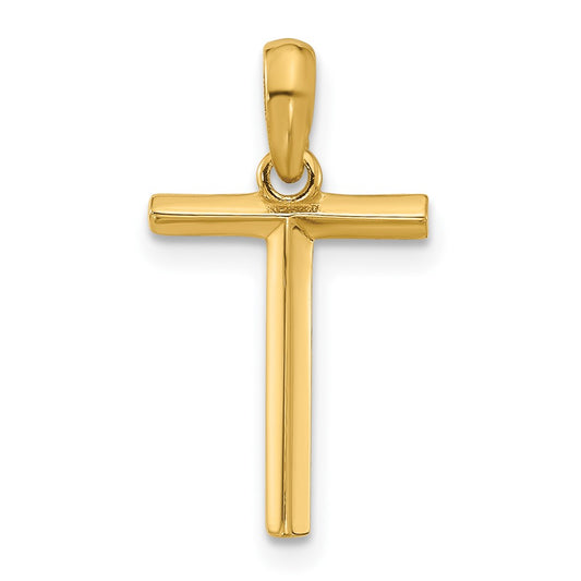 14K Yellow Gold Fancy Letter T