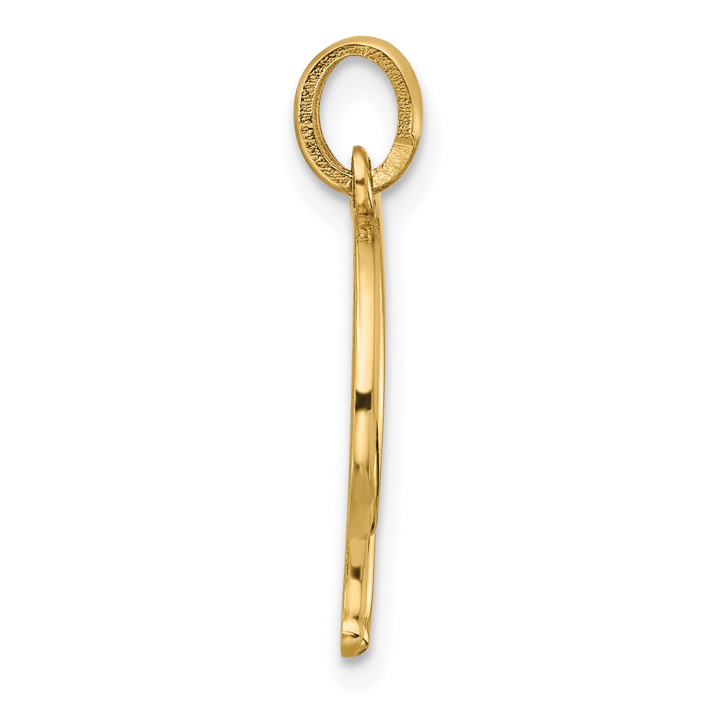 14K Yellow Gold Fancy Letter F