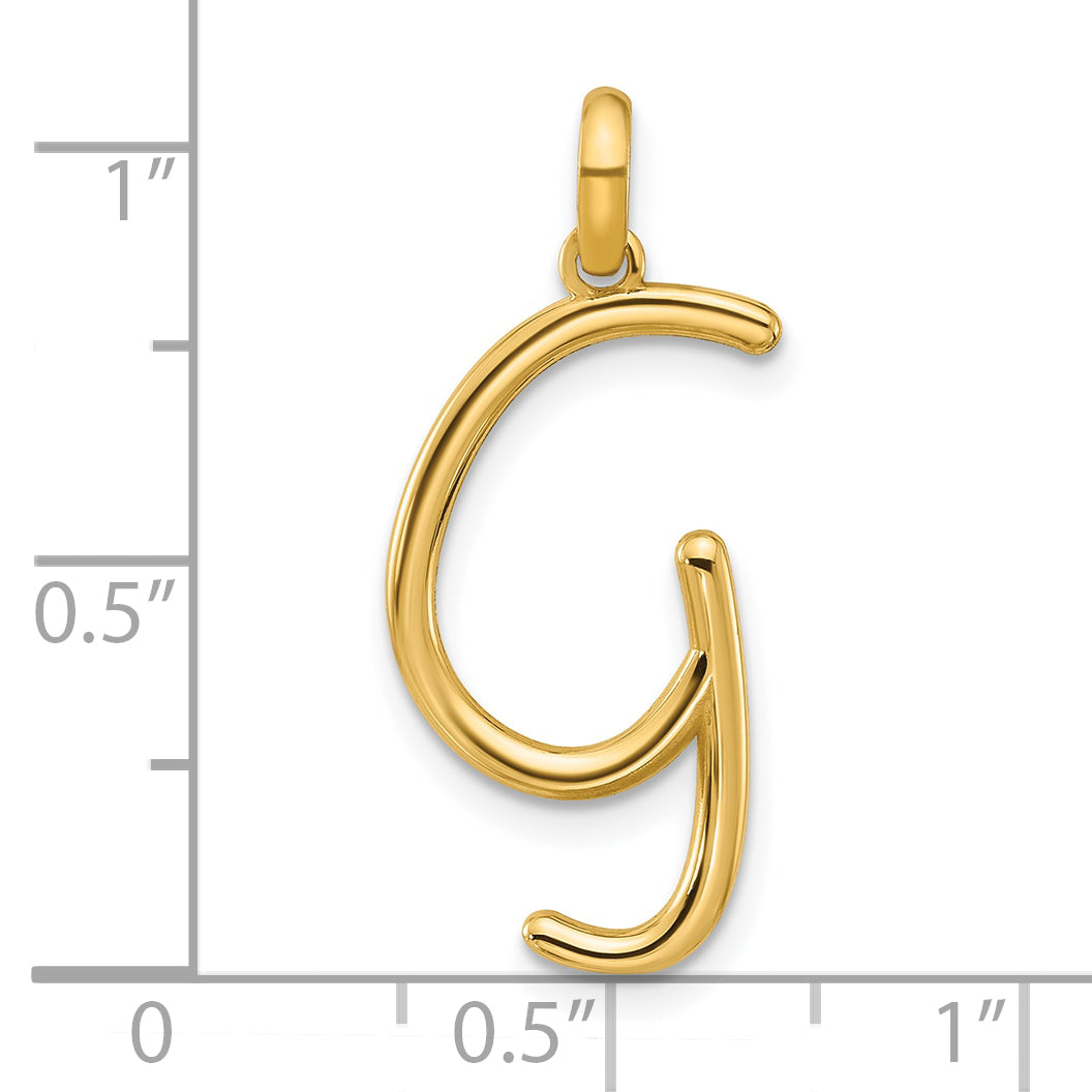 14K Yellow Gold Fancy Letter G