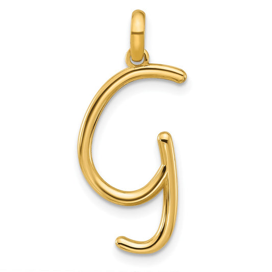 14K Yellow Gold Fancy Letter G