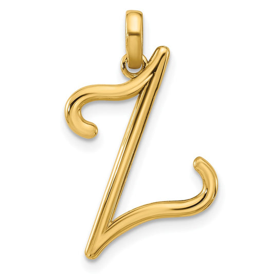 14K Yellow Gold Fancy Letter Z