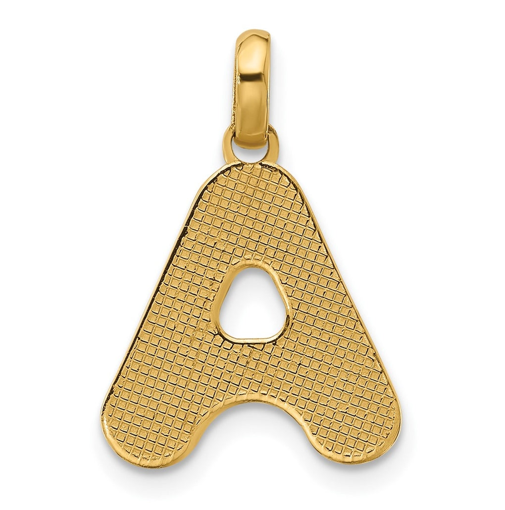 14K Yellow Gold Fancy Letter Charm
