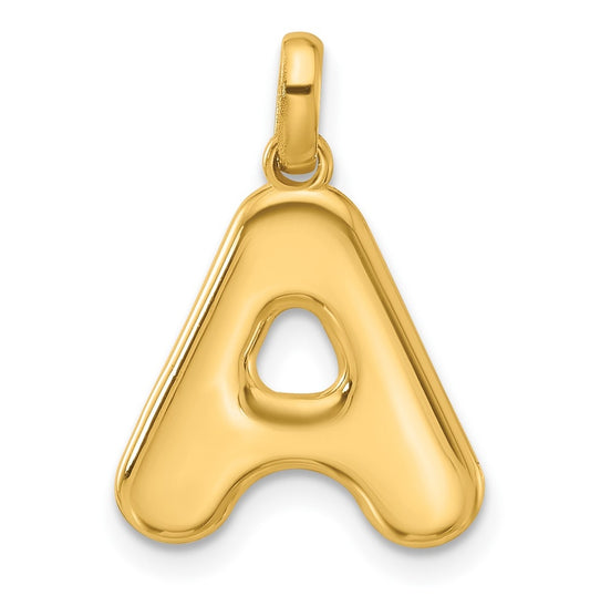 14K Yellow Gold Fancy Letter Charm