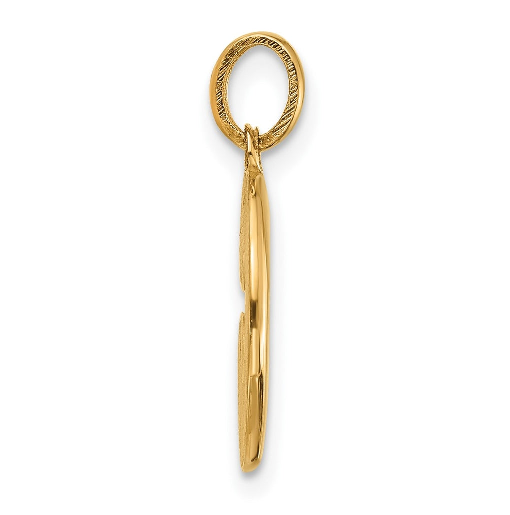 14K Yellow Gold Fancy Letter Charm