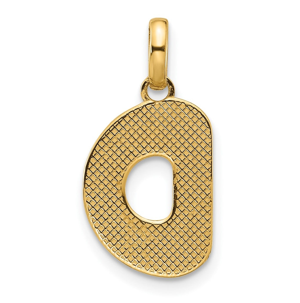 14K Yellow Gold Fancy Letter Charm