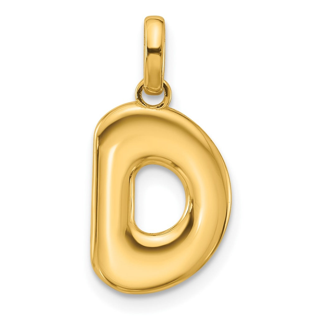 14K Yellow Gold Fancy Letter Charm