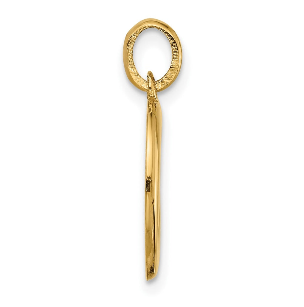 14K Yellow Gold Fancy Letter Charm