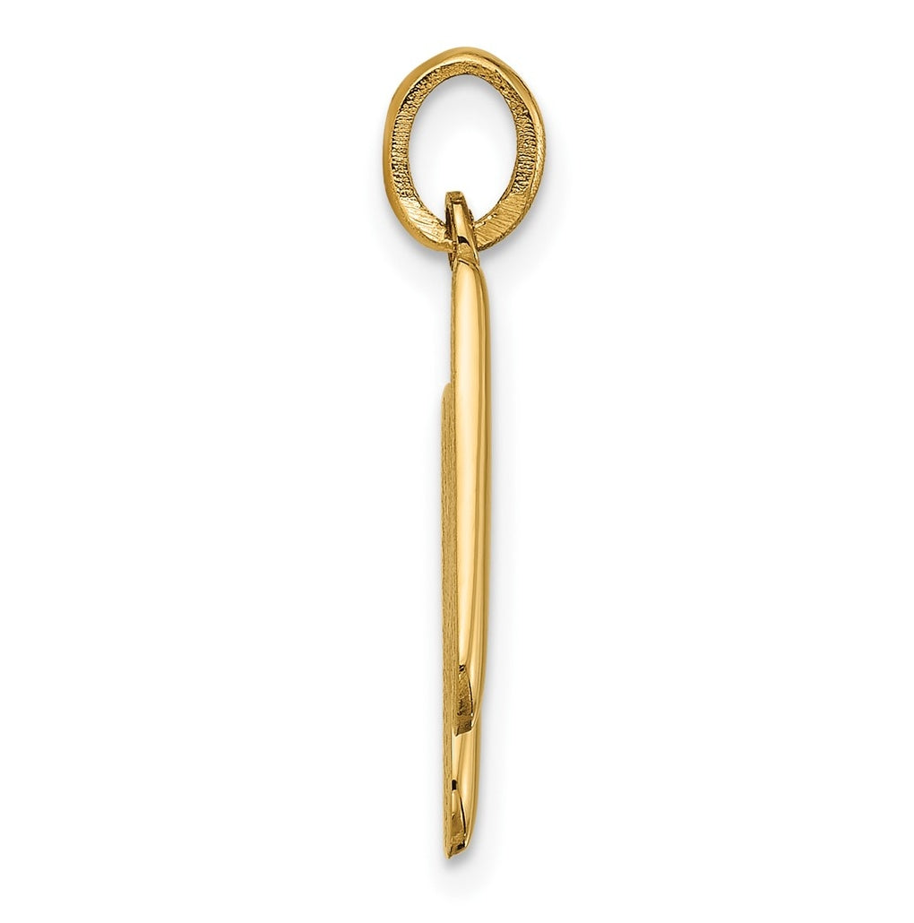 14K Yellow Gold Fancy Letter Charm