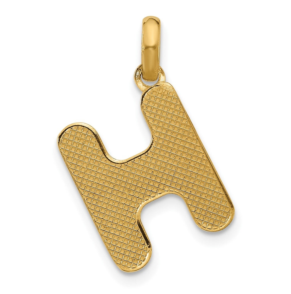 14K Yellow Gold Fancy Letter Charm