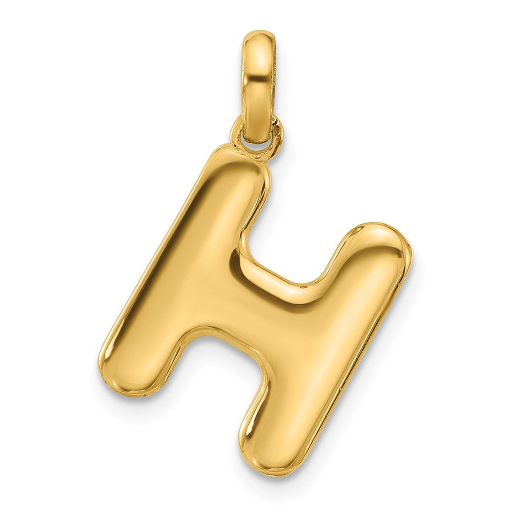 14K Yellow Gold Fancy Letter Charm