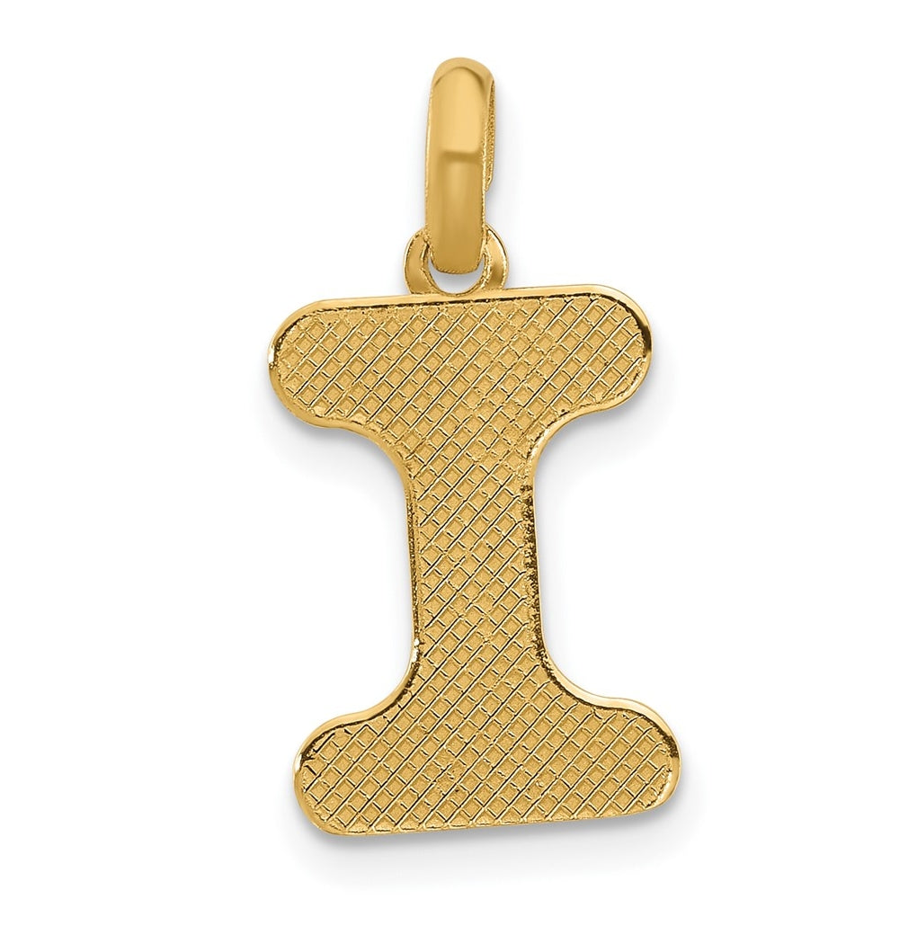 14K Yellow Gold Fancy Letter Charm
