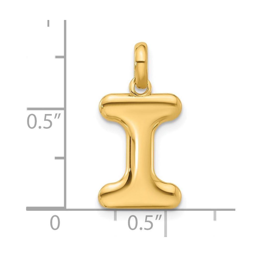14K Yellow Gold Fancy Letter Charm