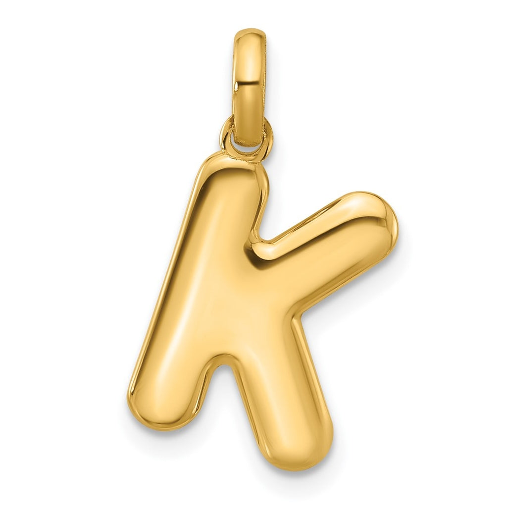 14K Yellow Gold Fancy Letter Charm