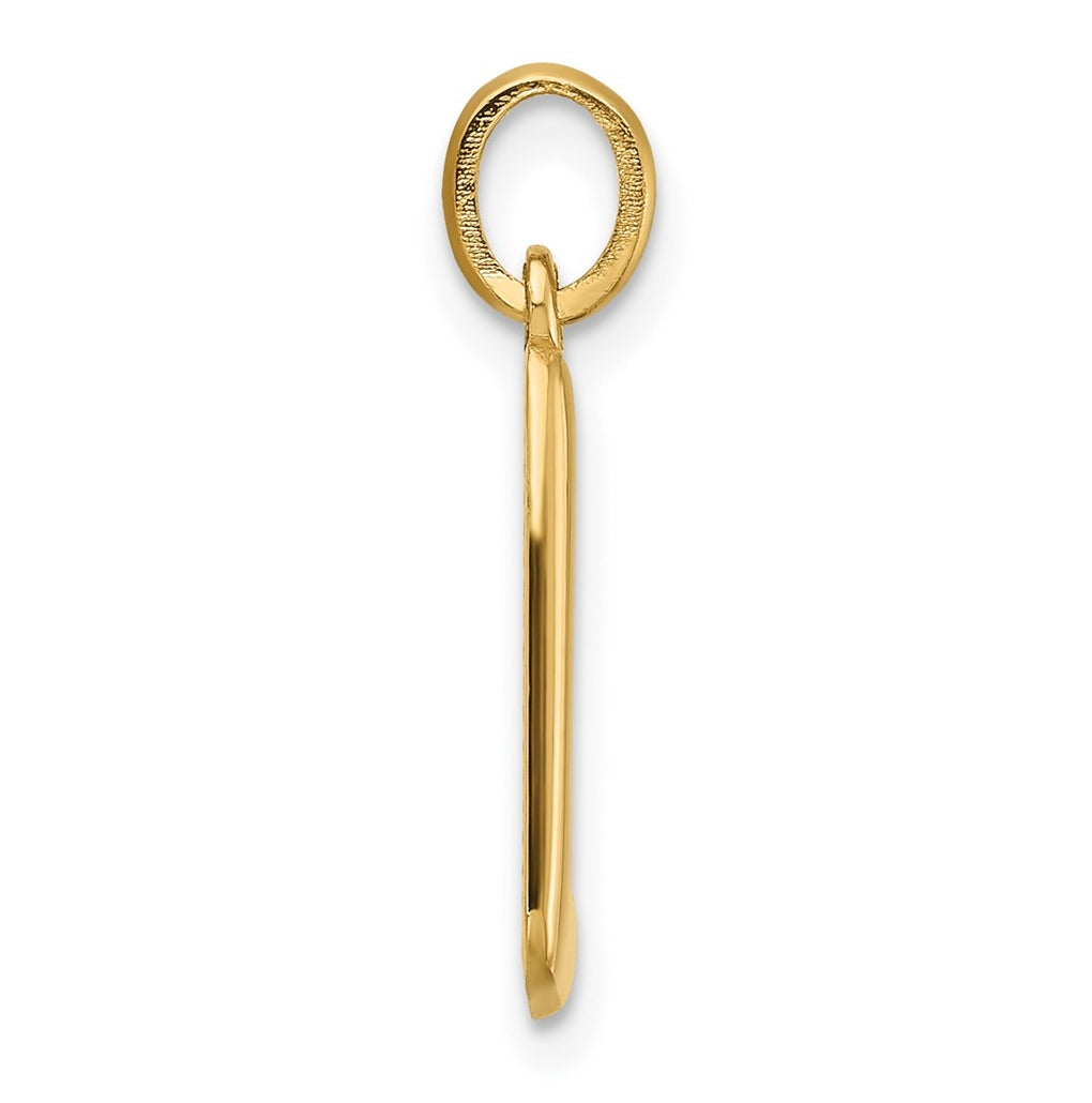 14K Yellow Gold Fancy Letter Charm