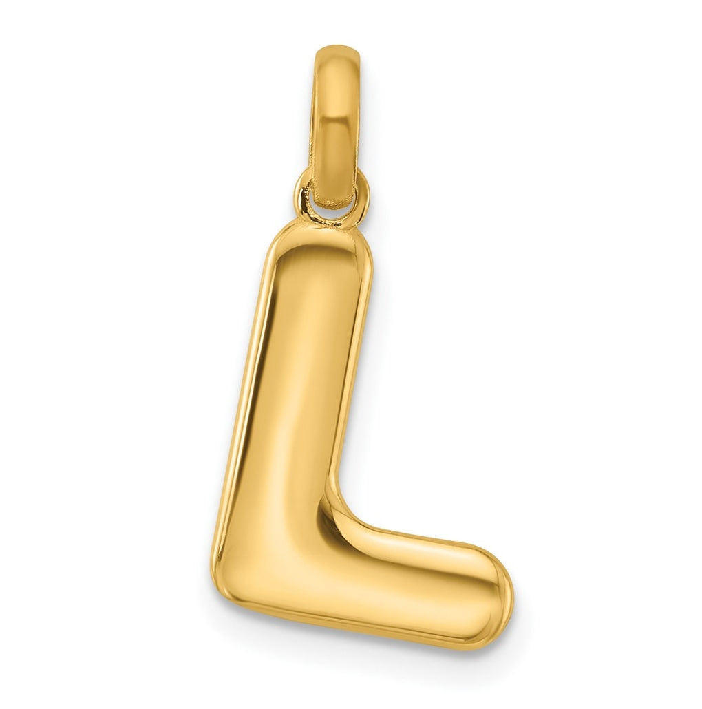 14K Yellow Gold Fancy Letter Charm