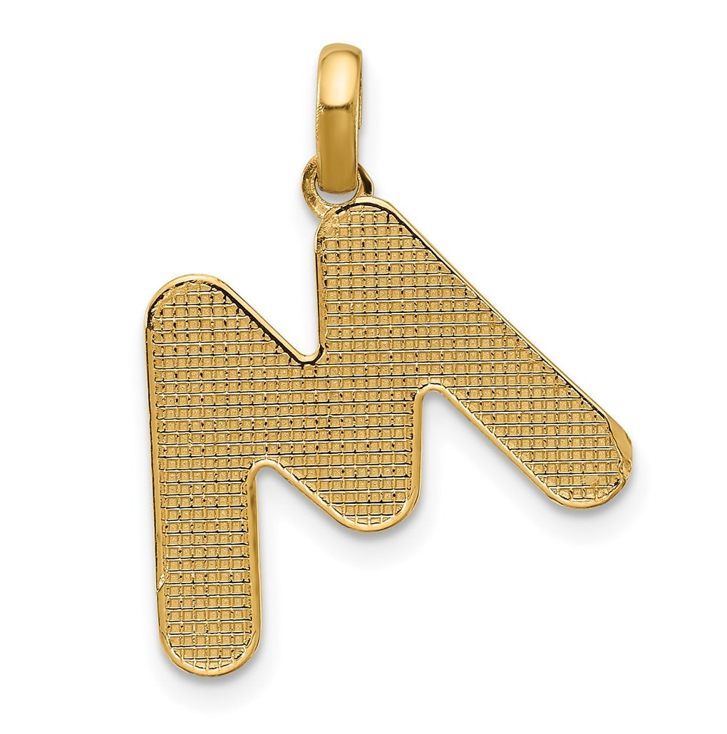 14K Yellow Gold Fancy Letter Charm