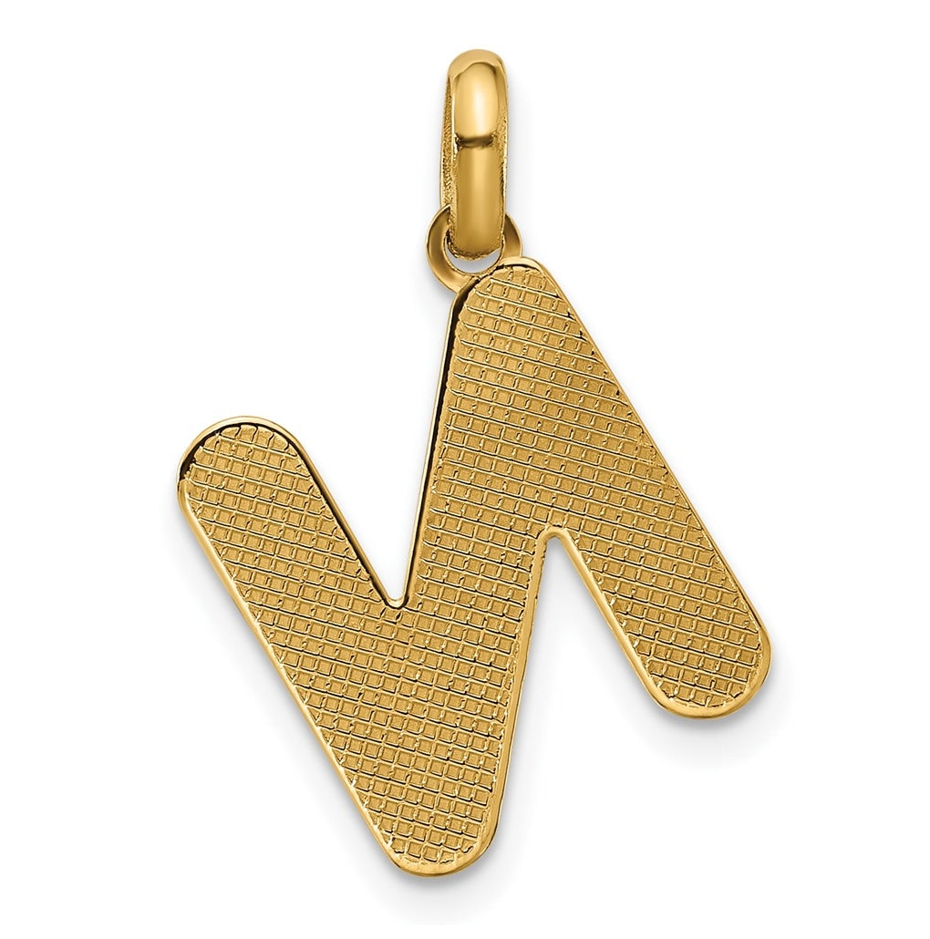 14K Yellow Gold Fancy Letter Charm