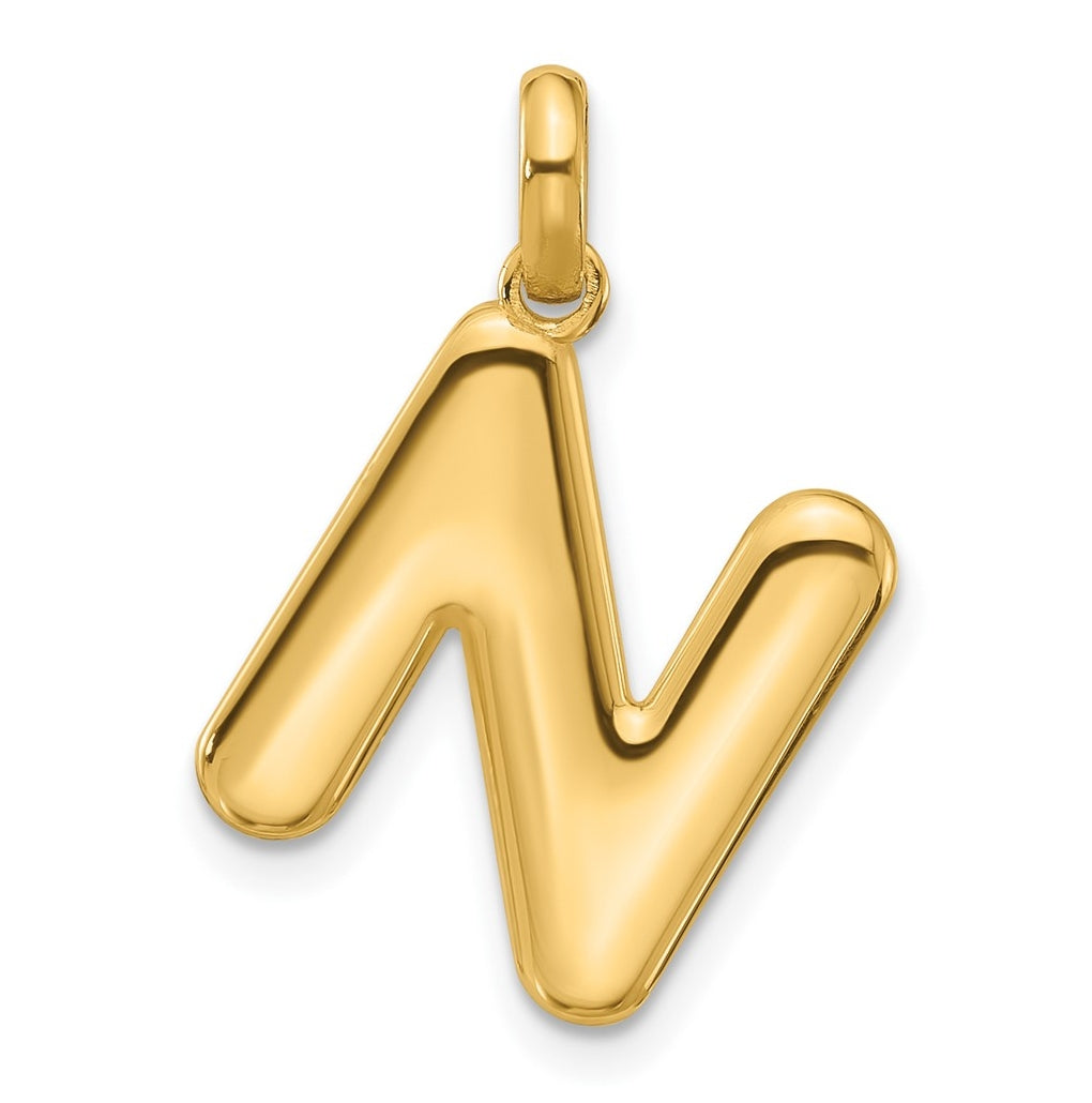 14K Yellow Gold Fancy Letter Charm