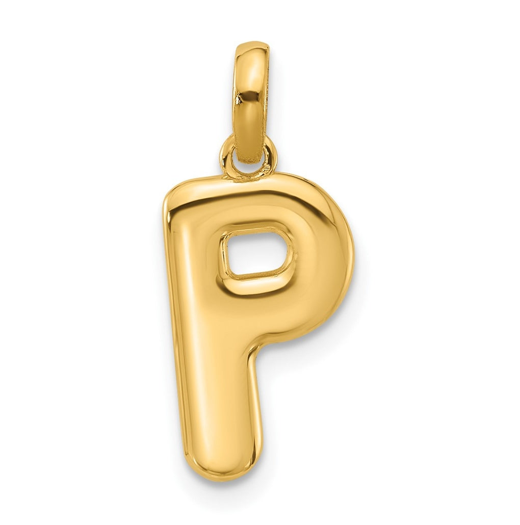 14K Yellow Gold Fancy Letter Charm