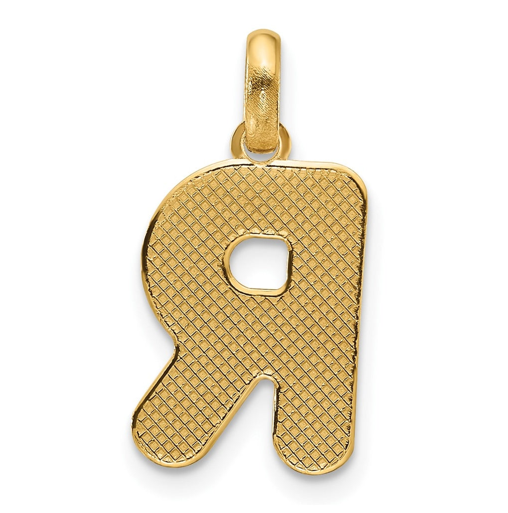 14K Yellow Gold Fancy Letter Charm