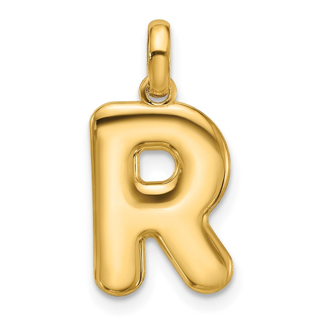 14K Yellow Gold Fancy Letter Charm