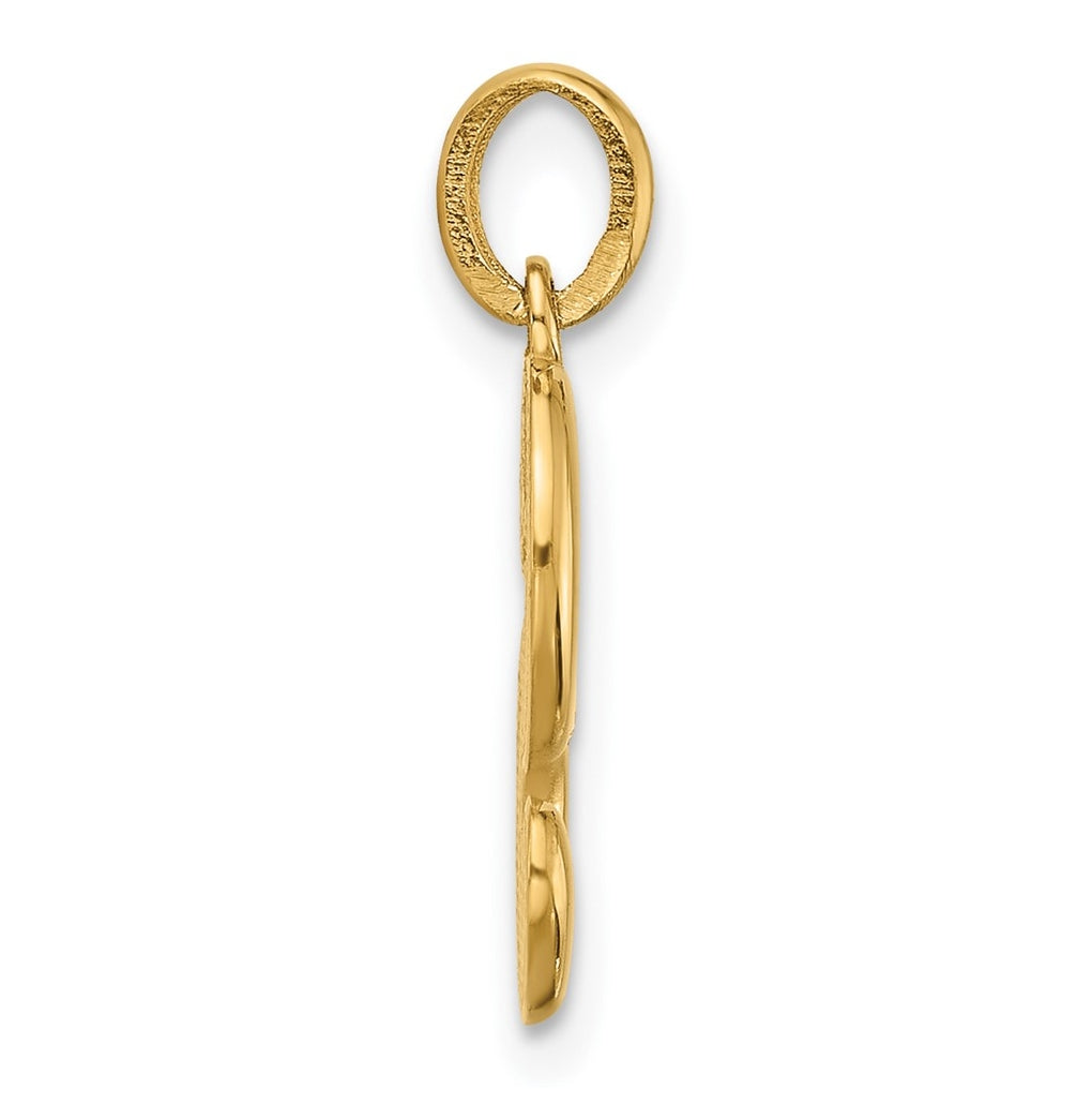 14K Yellow Gold Fancy Letter Charm