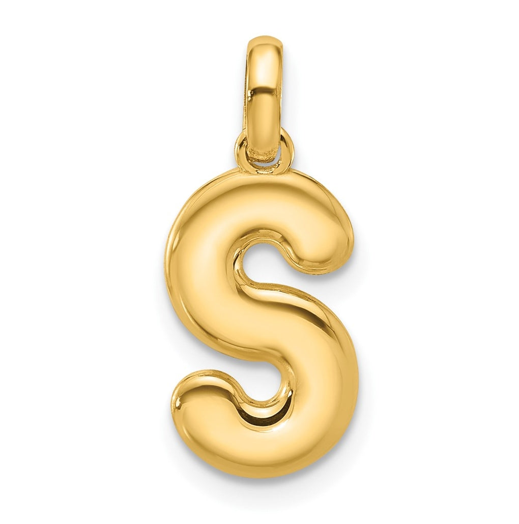 14K Yellow Gold Fancy Letter Charm