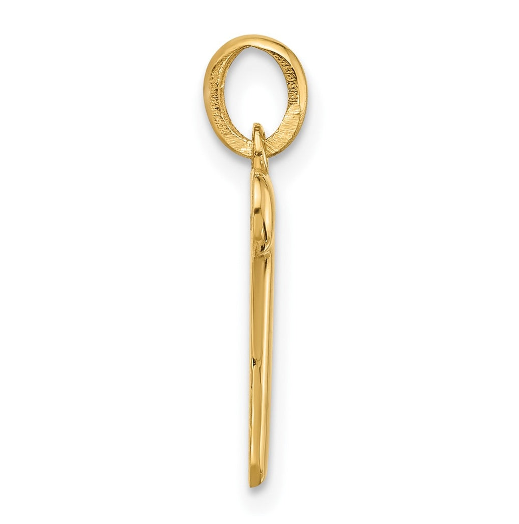 14K Yellow Gold Fancy Letter Charm