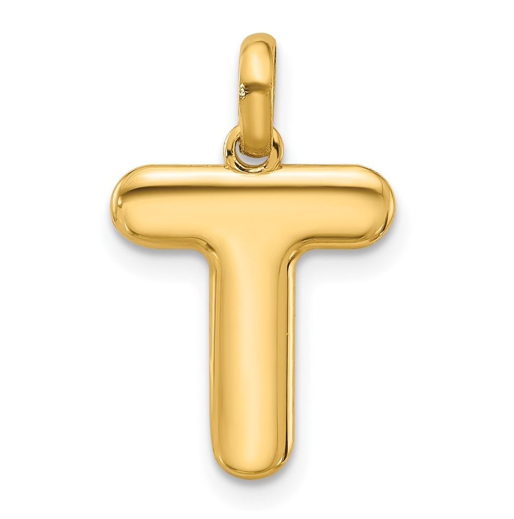 14K Yellow Gold Fancy Letter Charm