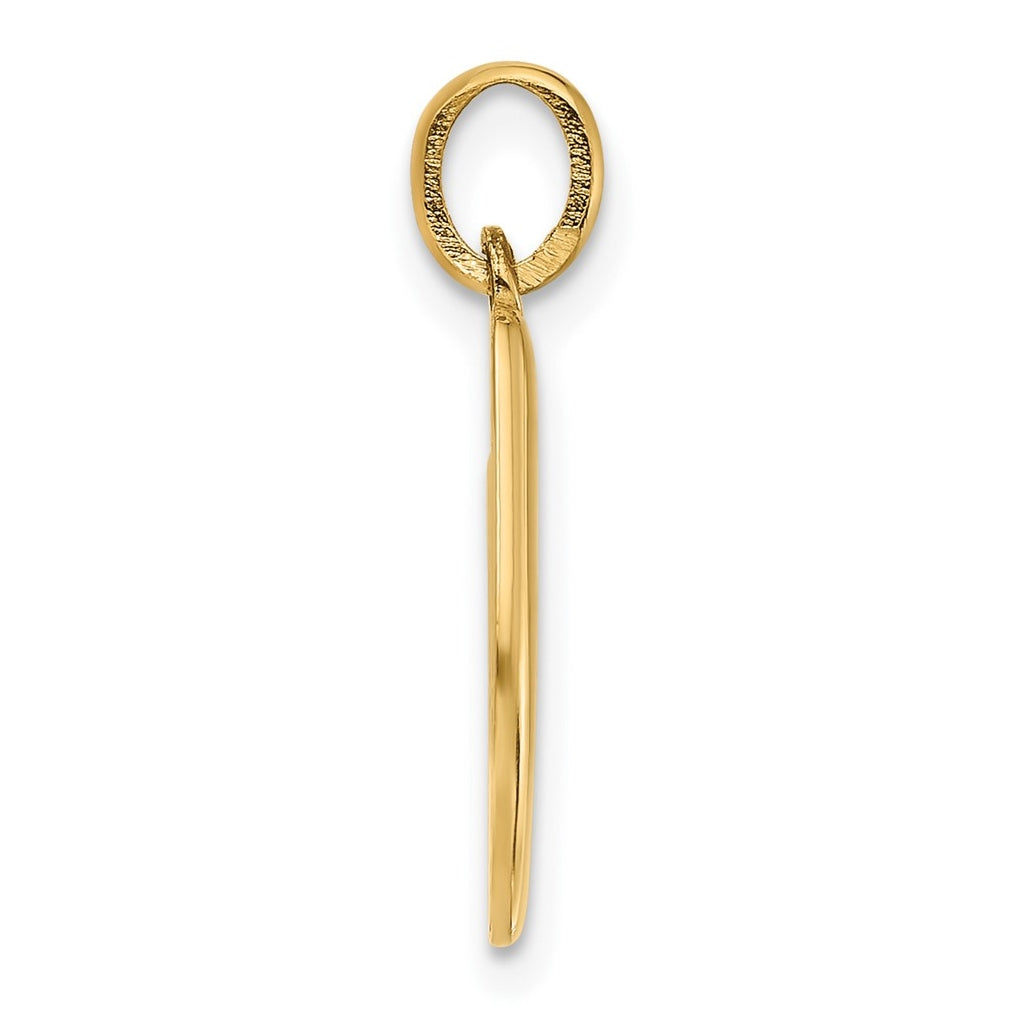 14K Yellow Gold Fancy Letter Charm