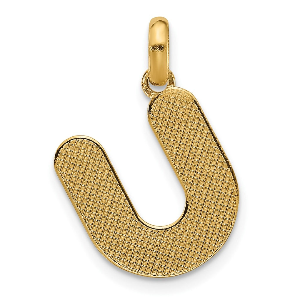 14K Yellow Gold Fancy Letter Charm
