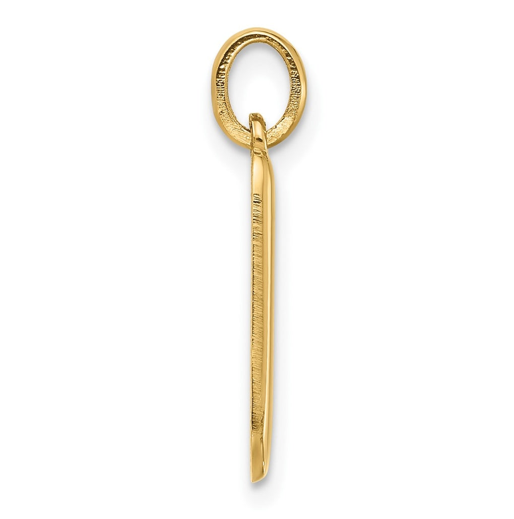 14K Yellow Gold Fancy Letter Charm
