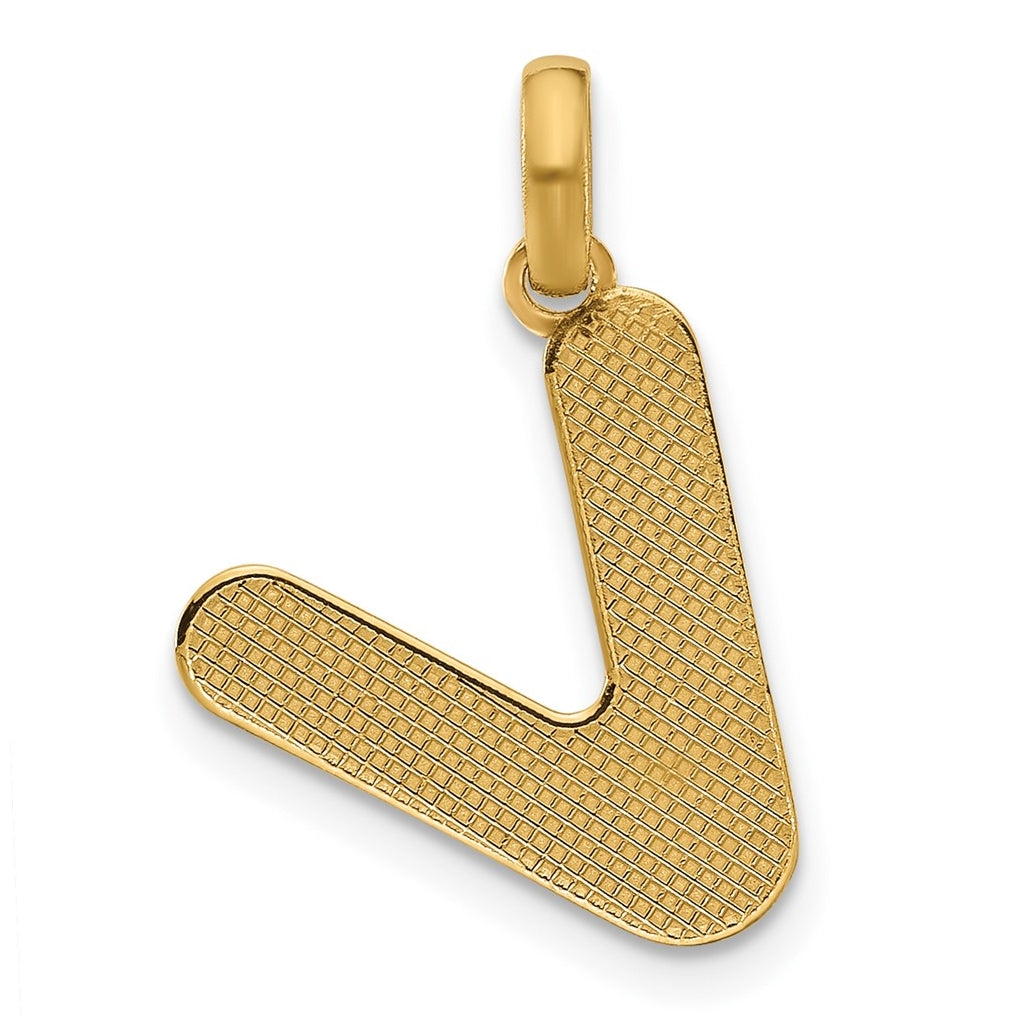 14K Yellow Gold Fancy Letter Charm